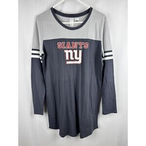 New York Giants Long Sleeve Pajama Shirt | M | Concept Sports Sleep Top